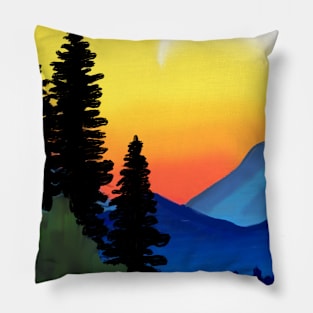 Sunset moon Pillow