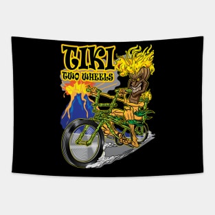 Tiki Two Wheels Tapestry