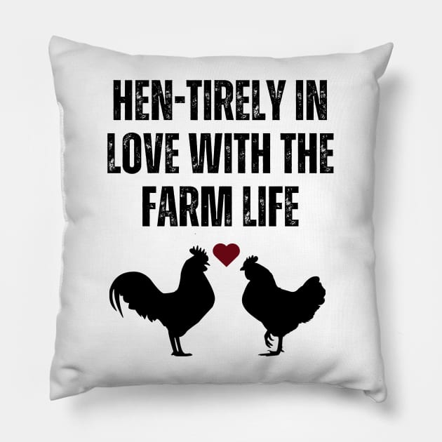 Farm Life Chicken Rooster Pillow by stressless