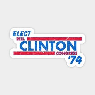 Elect Clinton Congress '74 Magnet