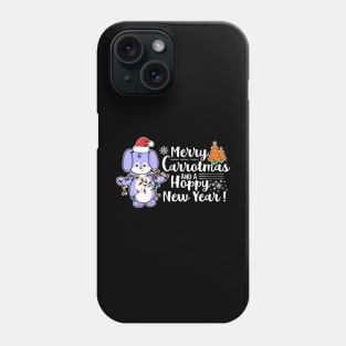 Merry Carrotmas And A Hoppy New Year Phone Case