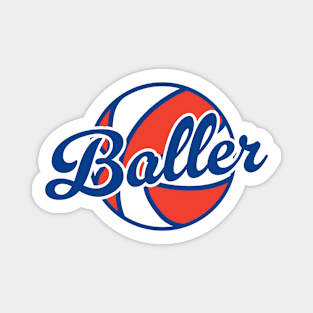 Baller - Old School Basketball Magnet