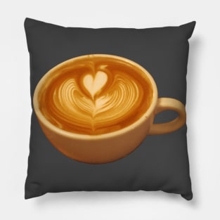 Latte Art Coffee Love Pillow