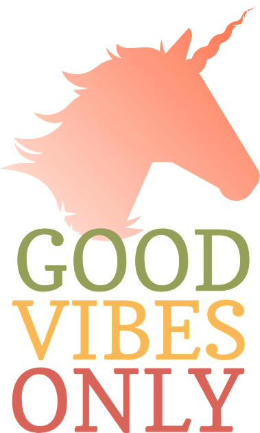 FALL GOOD VIBES ONLY UNICORN Kids T-Shirt by DQOW