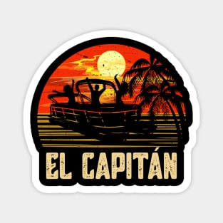 Pontoon Boat Captain Lake Boating El Capitan Magnet