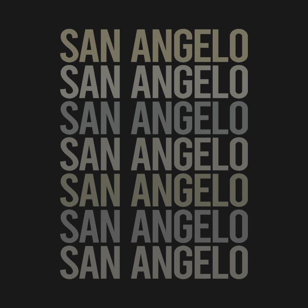 Gray Text Art San Angelo by flaskoverhand