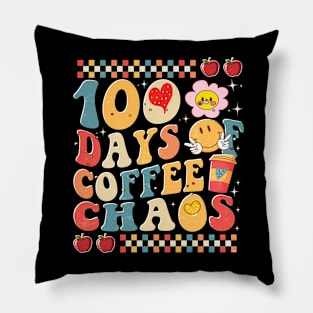 100 days of coffee chaos Pillow