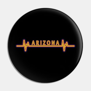 Heartbeat Arizona Pin