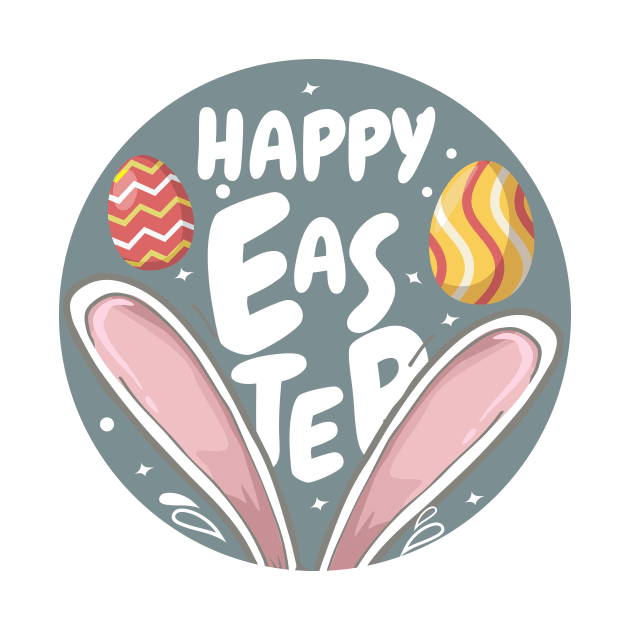 Happy Easter. Easter Bunny and Egg design by lolisfresh