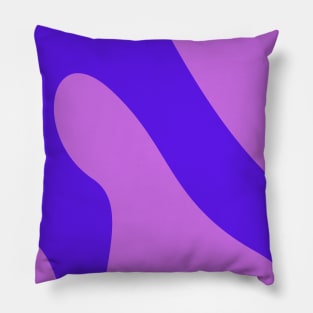 Boho abstract purple pastel swirl pattern Pillow