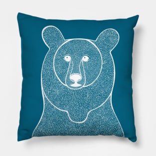 Bear drawing for forest animal lovers Pillow