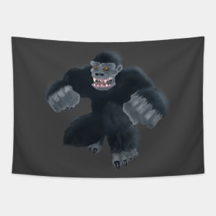 Furious Gorilla Tapestry