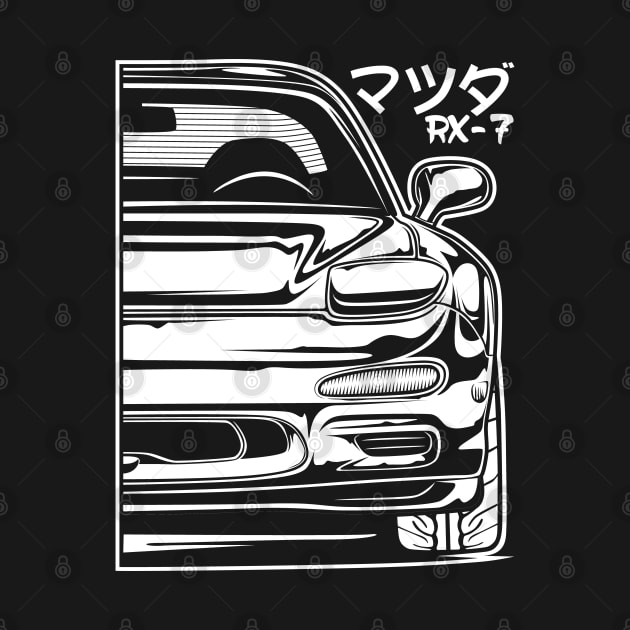 Mazda RX7 (White Print) by idrdesign