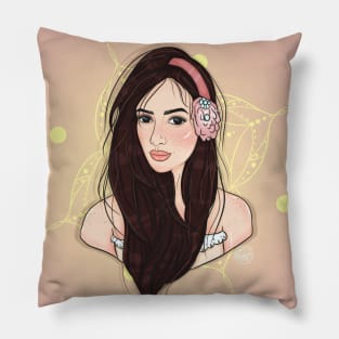 Mandala Girl Pillow
