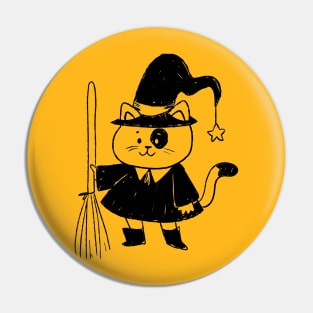 Witchy Kitty Pin