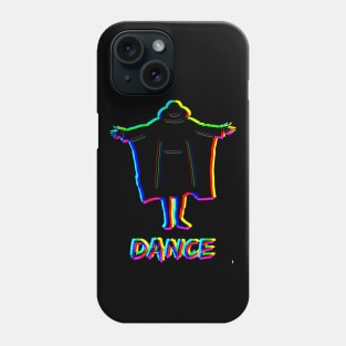 Dancing man in colour , the rhythm of the music . Phone Case