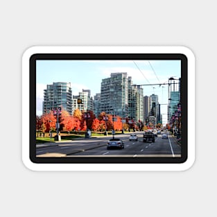 Autumn in Downtown Vancouver, Canada Magnet