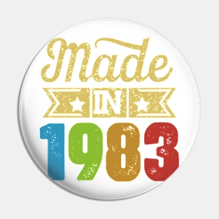 Made in 1983 Pin