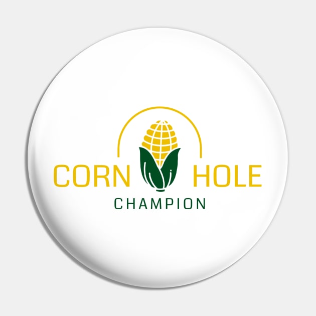 Corn Hole Champion Pin by Look Up Creations