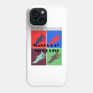 Kona Hawaii Manta Ray Night Dive Phone Case