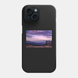 Colorful sunset mountain view Phone Case