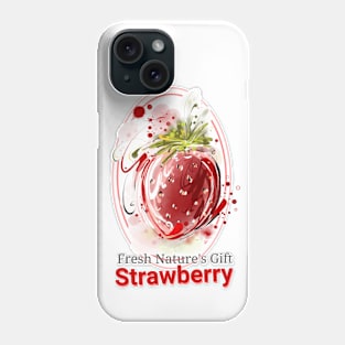 Strawberry Illustration Phone Case