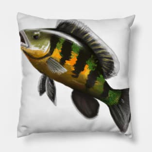 Cute Perch Drawing Pillow