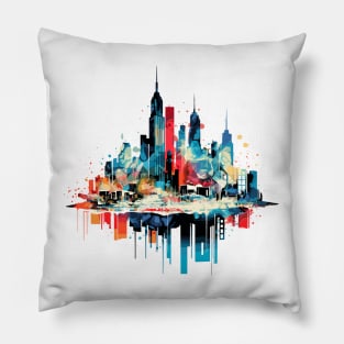 City Skylines Urbain World Fun Life Modern Challenge Pillow