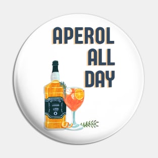 Aperol all day funny cocktail quote Pin