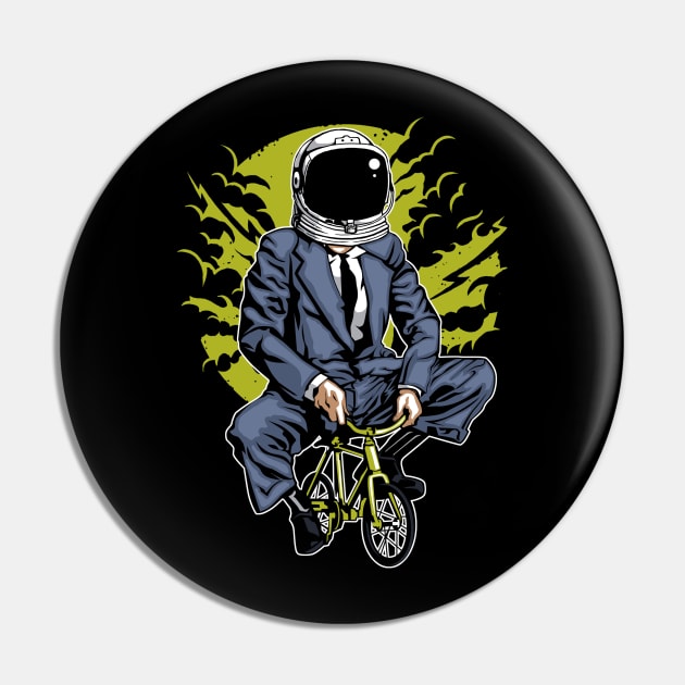 MoonBike Pin by Dark Planet Tees