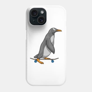 Penguin Skater Skateboard Phone Case