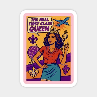 The Real First Class Queen pop art Magnet