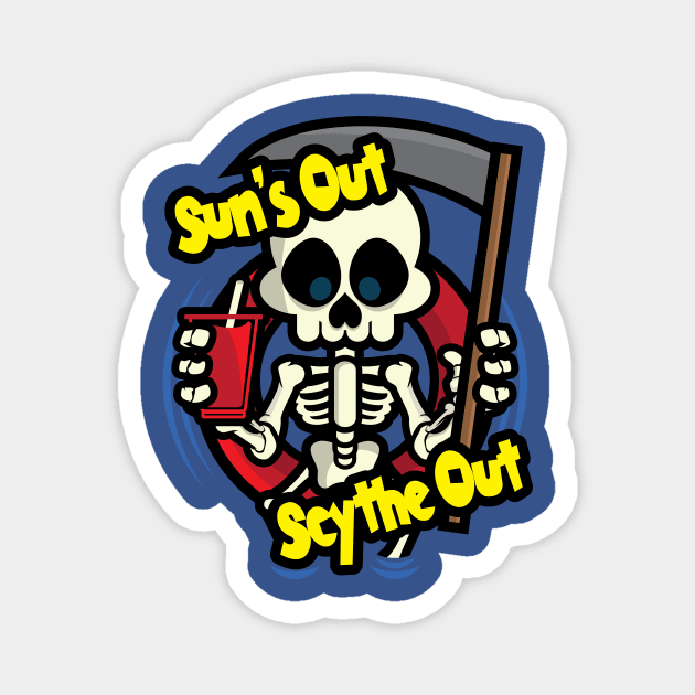 Sun's Out Scythe Out Magnet by jrberger