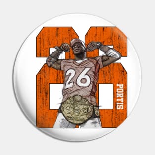 Clinton Portis Denver Sketch The Belt Pin