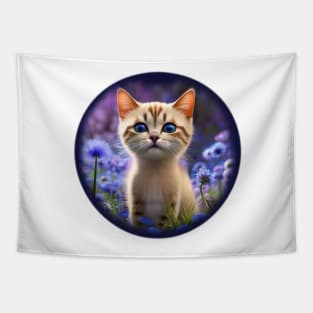 Little cat with big eyes Tapestry