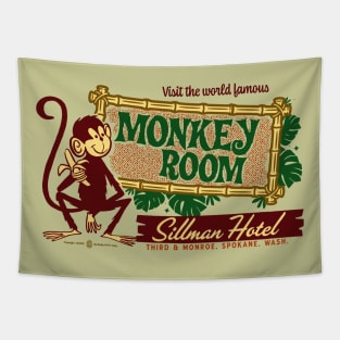 World Famous Monkey Room Vintage Spokane Washington Tapestry