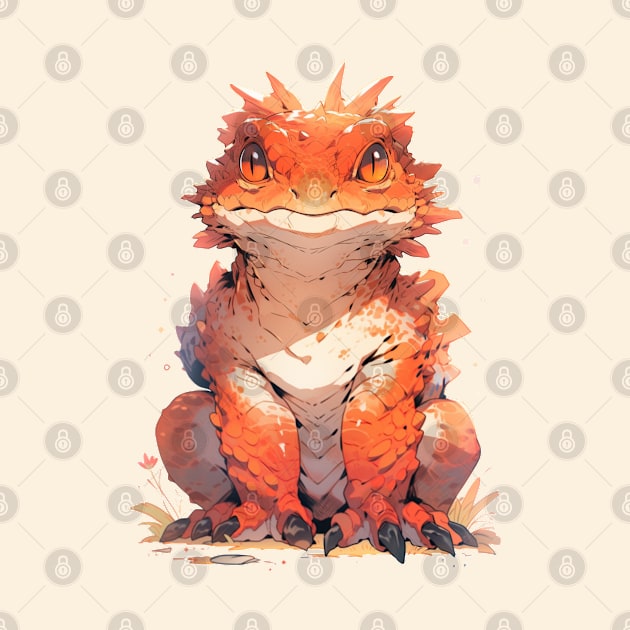 Adorable bearded dragon by HydraDreams