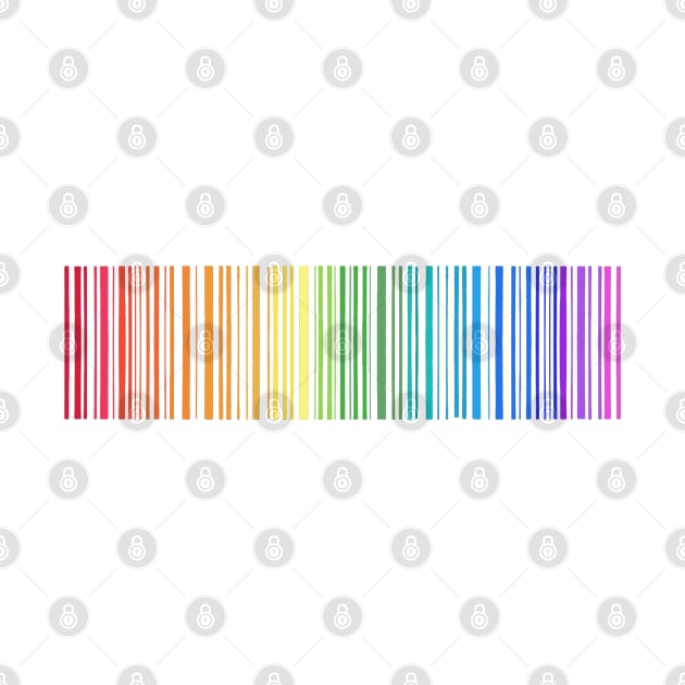 Rainbow Barcode by art by Susmita