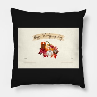 Happy Thanksgiving Card - 11 Pillow