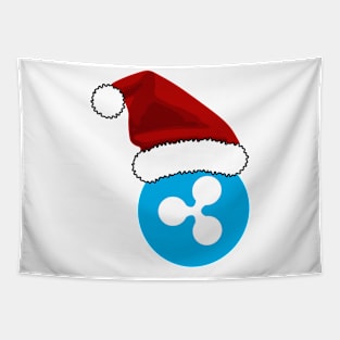 Ripple XRP Christmas Cryptocurrency Tapestry