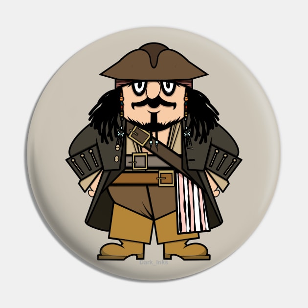 Captain Jack Pugwash Pin by Dark_Inks