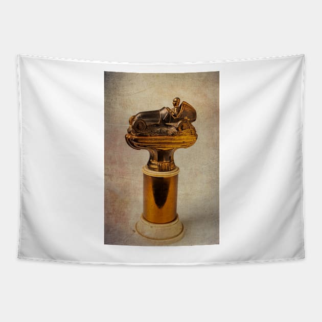 Race Car Trophy Tapestry by photogarry