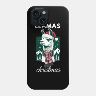 llamas christmas Phone Case