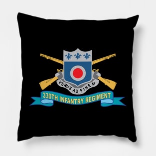 330th Infantry Regiment w Br - SSI - Ribbon X 300 Pillow