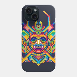 JAPANESE SAMURAI HEAD POP ART Phone Case