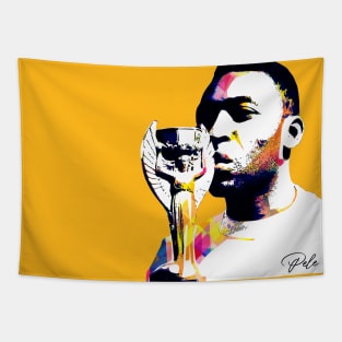Pele Pop Art Tapestry