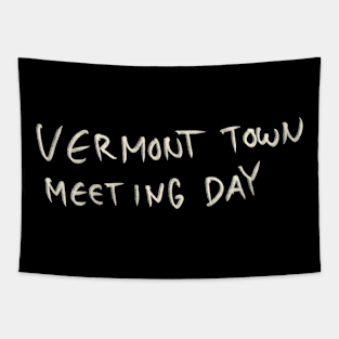 Vermont Town Meeting Day Tapestry