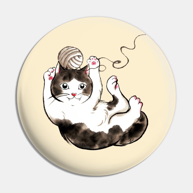 Cat play with wool ball Pin by juliewu