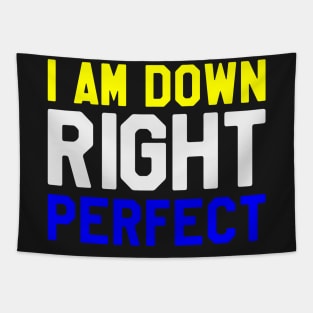 I Am Down Right Perfect - Down Syndrome Awareness Tapestry