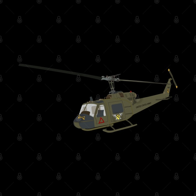 UH-1 - 1st Cavalry - Front Oblique  Vietnam by twix123844